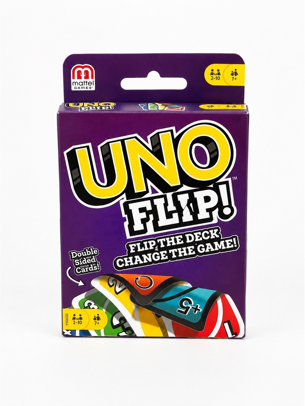 UNO Flip Card Game Mattel Double-Sided Cards Family Game Ages 7+ 2-10 Players